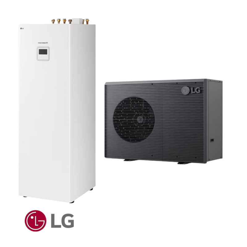 Термопомпа LG Monobloc Integrated Water Tank HM071HF.UB40 / HN1616HY.NK0