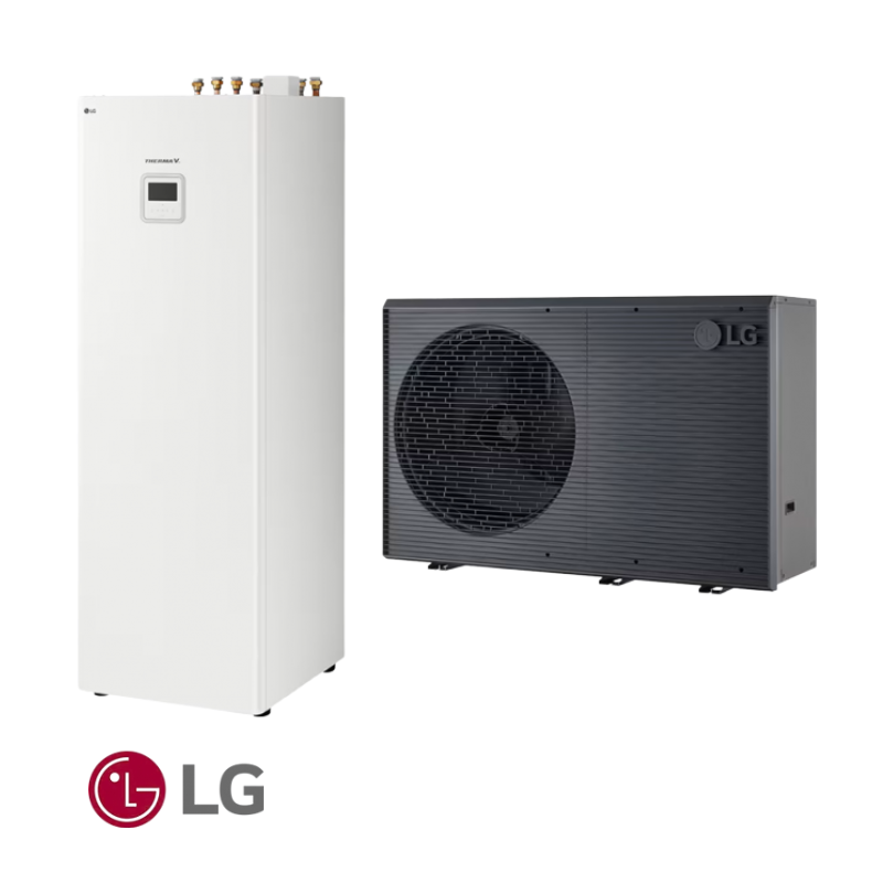 Термопомпа LG Monobloc Integrated Water Tank HM161HF.UB60 / HN1616HY.NK0