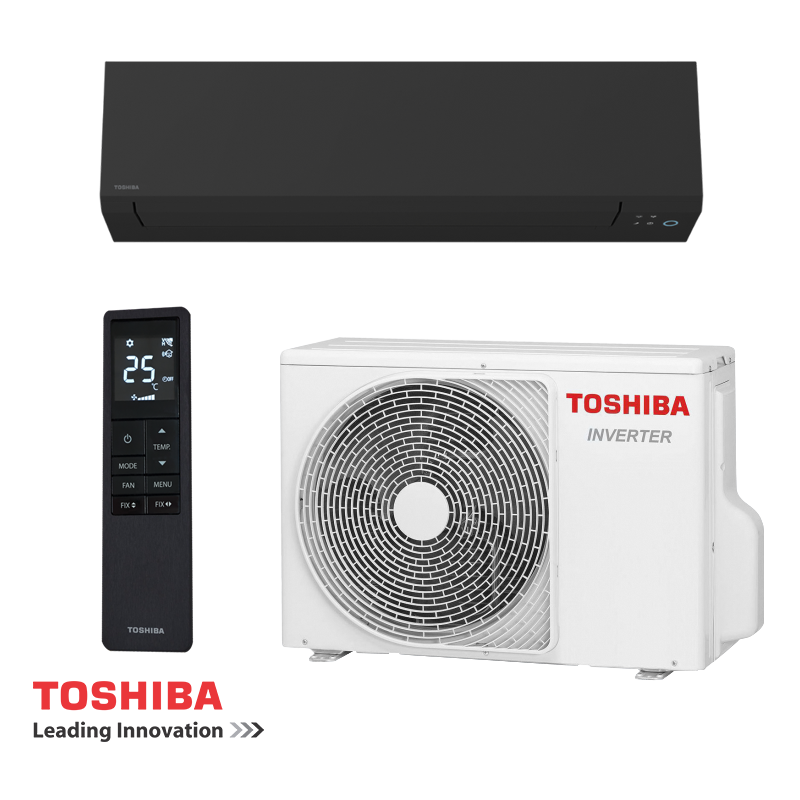 Инверторен климатик Toshiba Shorai Edge RAS-B13G3KVSGB-E + RAS-13J2AVSG-E1 - черен